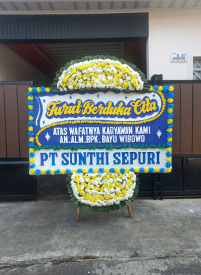 Papan Bunga Duka di Babakan Ciparay